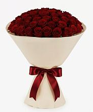 Букет 101 Бордовая роза Блэк Бакарра в Побегайловке