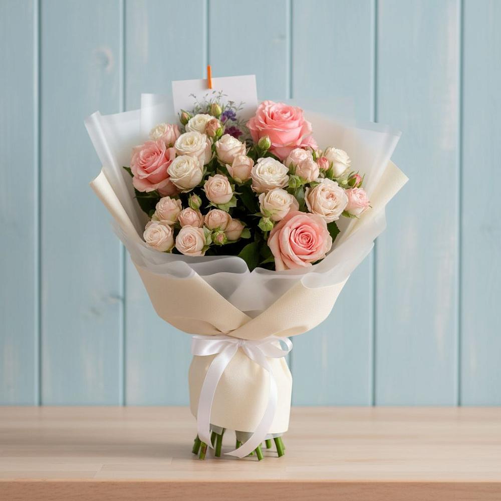 Букет цветов из: Розы в Побегайловке