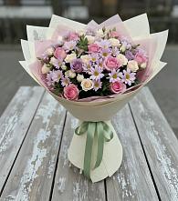 Букет цветов из:  Розы и Хризантемы #REPLACE_PRED# Побегайловке
