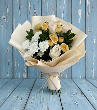 Букет цветов из:  Розы и Хризантемы в Побегайловке