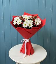 Букет цветов из:  Хризантемы #REPLACE_PRED# Побегайловке