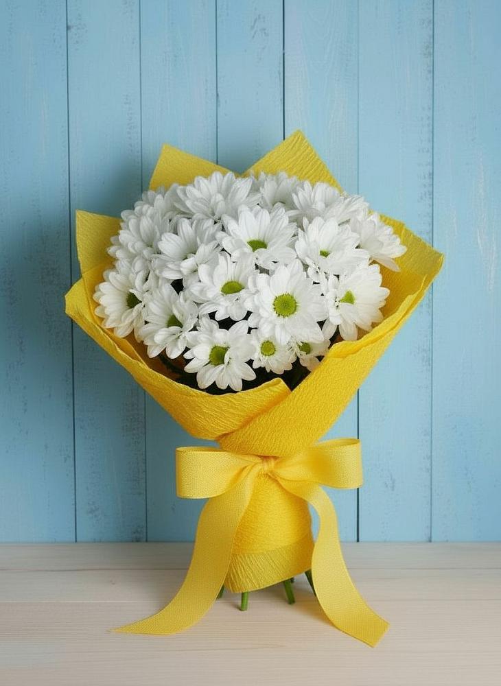 Букет цветов из: Хризантемы в Побегайловке