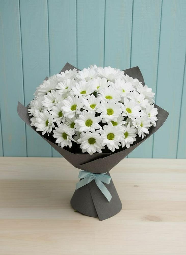 Букет цветов из: Хризантемы в Побегайловке