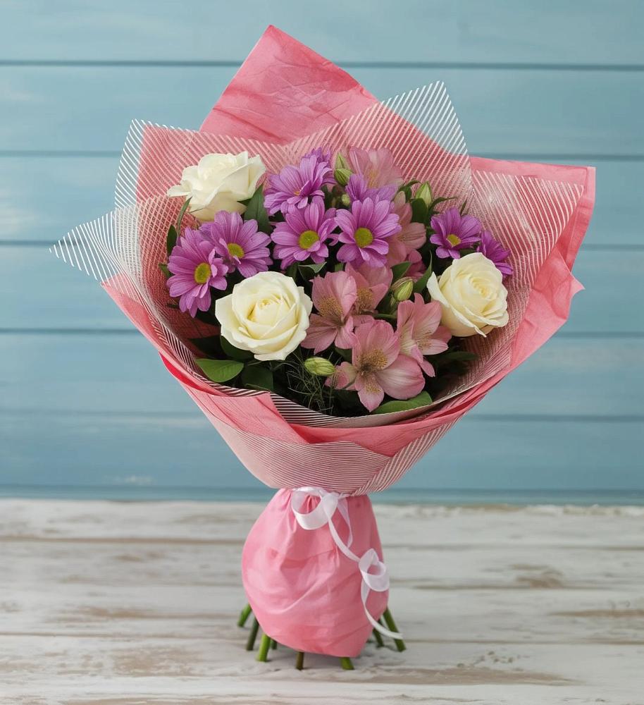 Букет цветов из: Герберы в Побегайловке