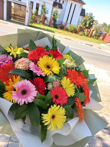 Букет цветов из: Герберы в Побегайловке
