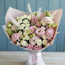 Букет цветов из:  Альстромерии и Розы в Побегайловке